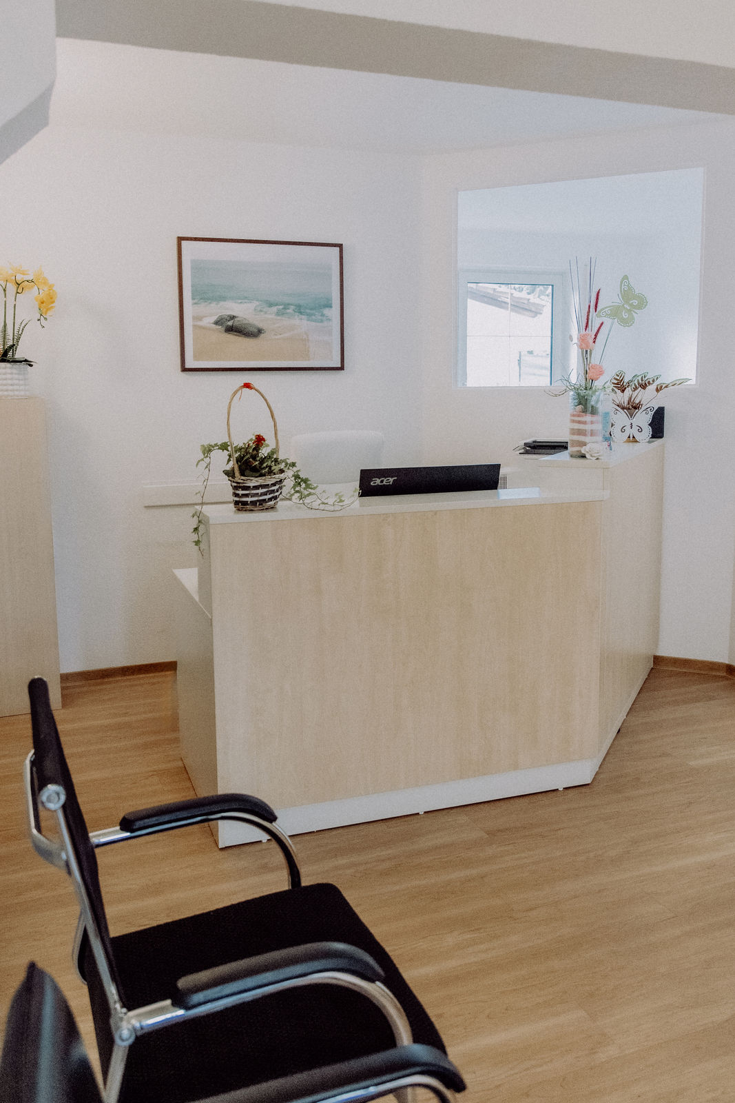 Empfangsbereich der Praxis
